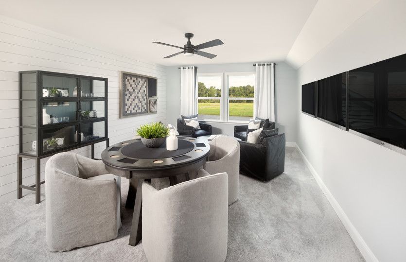 Invite guests over and entertain in the upstairs loft.