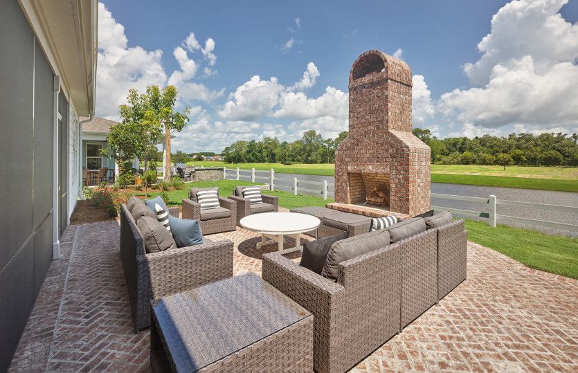 Enjoy the luxurious patio year-round.