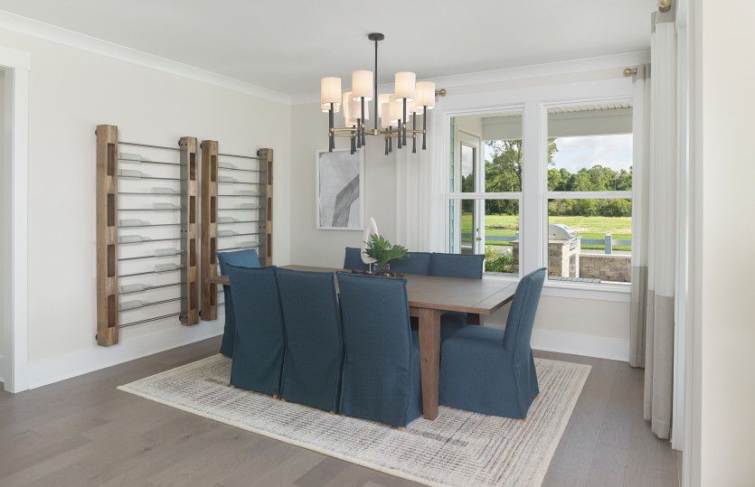 Enjoy a delicious meal in the bright Dining Area