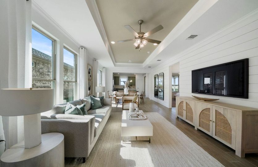 Gathering Room with Tray Ceiling