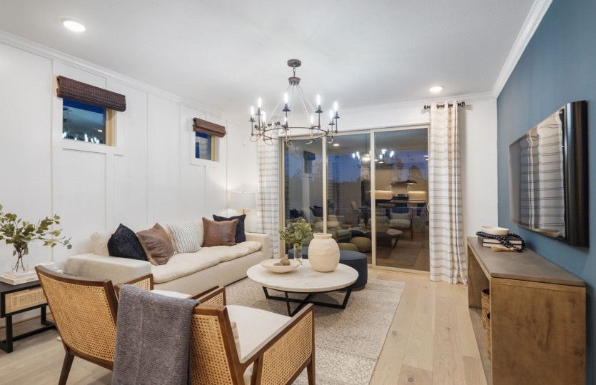 Gathering Room with Sliding Glass Door Option