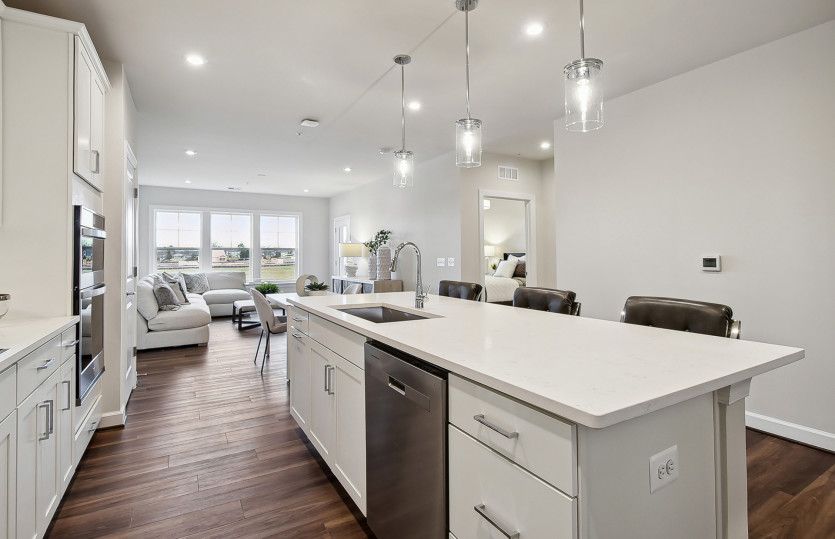 Kitchen Overlooks the Great Room