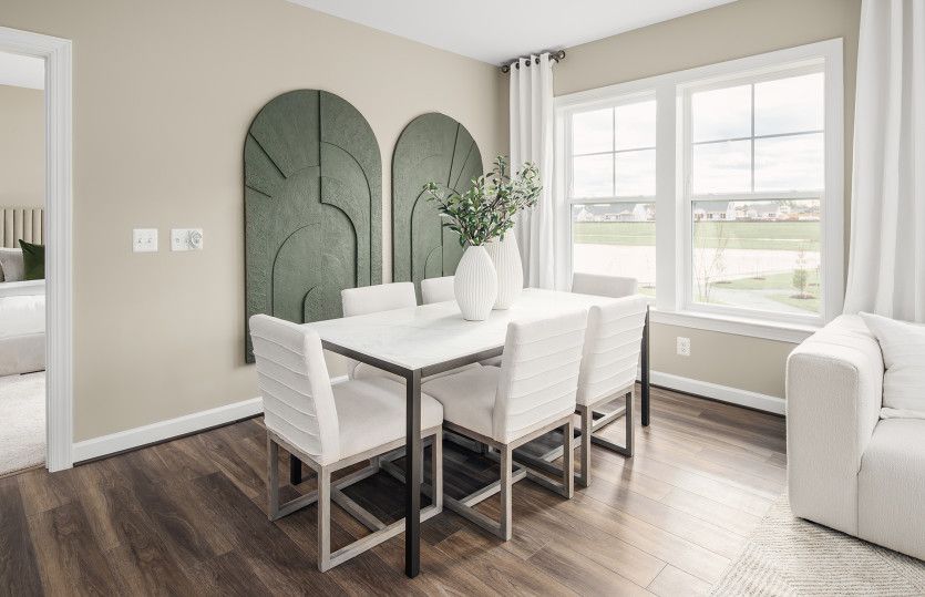 Dining Room Feels Integrated into the Living Space