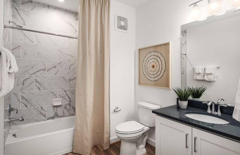 Hall Bath with Ceramic Tile