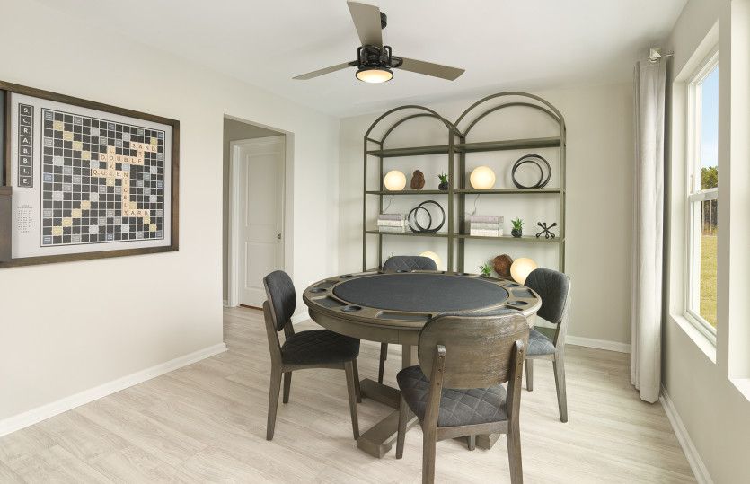 Versatile second floor loft space with full bath and private guest suite.