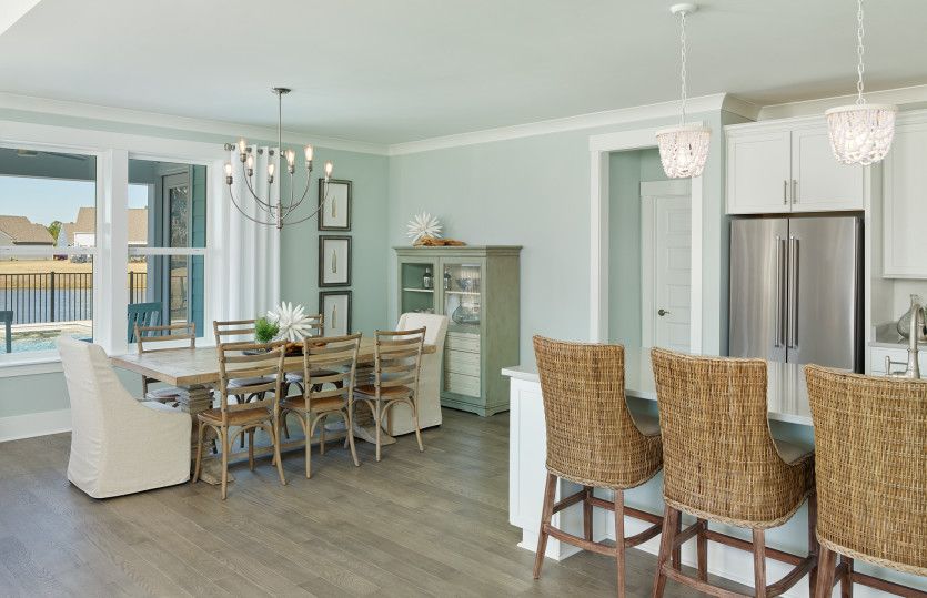 Use the dining room for casual or formal eating.