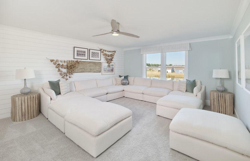 Watch movies in the multi - purpose upstairs loft.