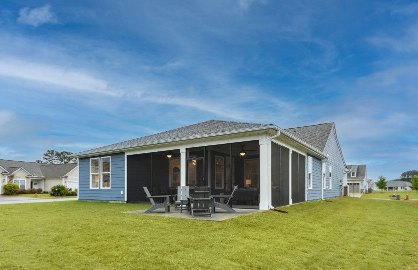 Watch the sunset in the backyard of your new construction home.