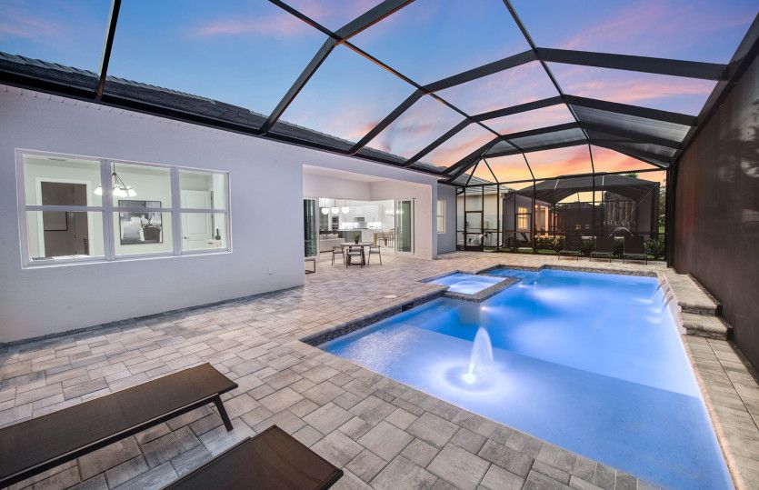 Optional custom screened-in pool & spa