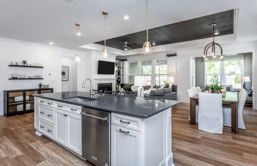 Black Tray Ceiling Makes a Bold Statement