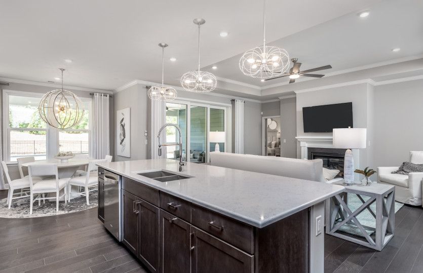 Open Kitchen with Large Island