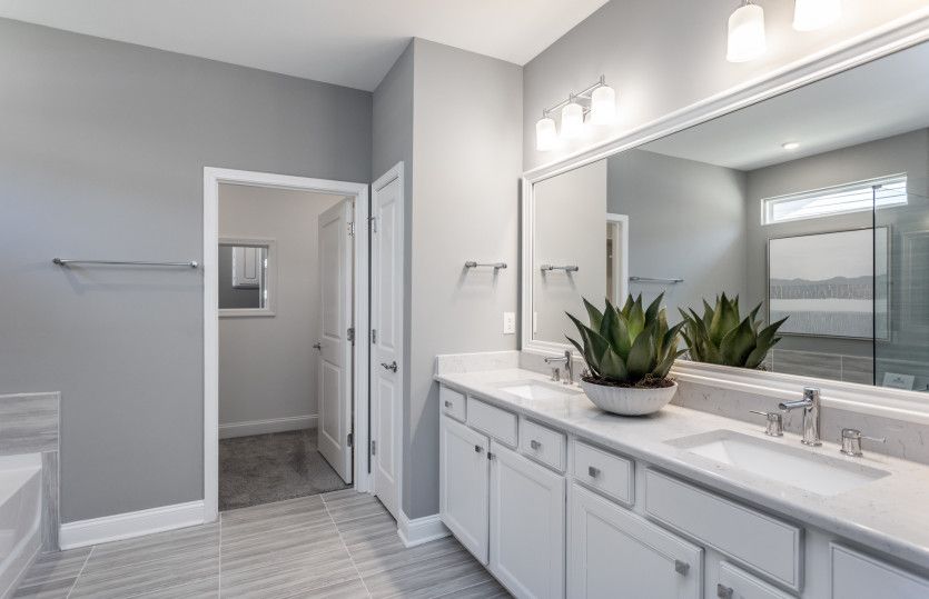 Owner's Bath with Dual Bowl Vanity
