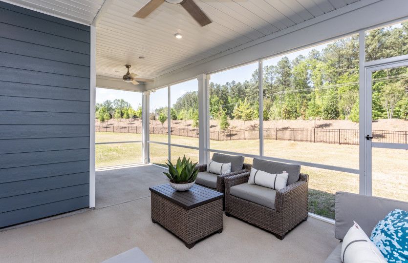 Enjoy Outdoor Living with a Large Screened-in Patio