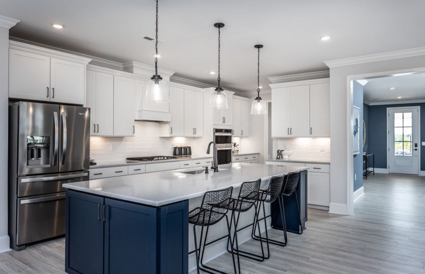 Luxury Kitchen with Large Kitchen Island