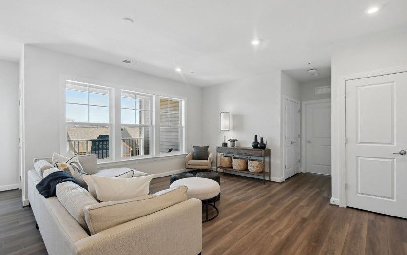 Gathering Room Open to Kitchen