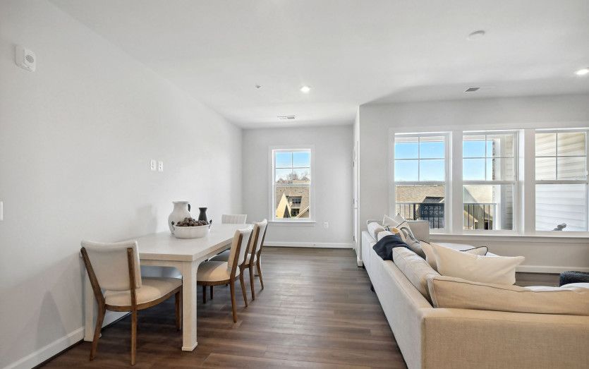 Dining Room Feels Integrated into the Living Space