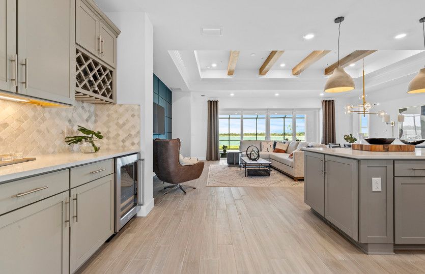 Optional entertainment package, perfect for additional storage and entertaining