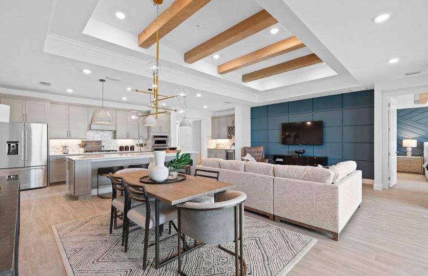 Café located in the main living area, perfect for hosting guests