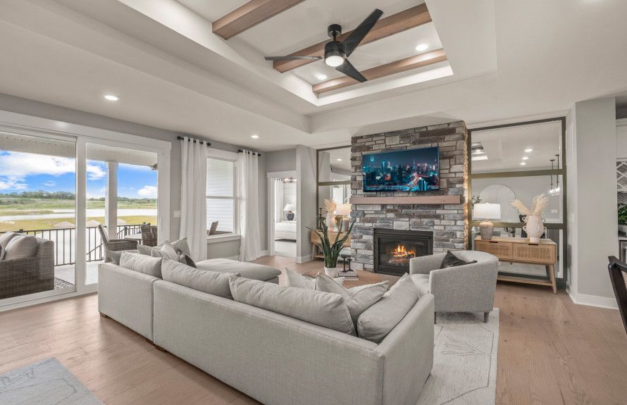 Gathering Room with Optional Fireplace