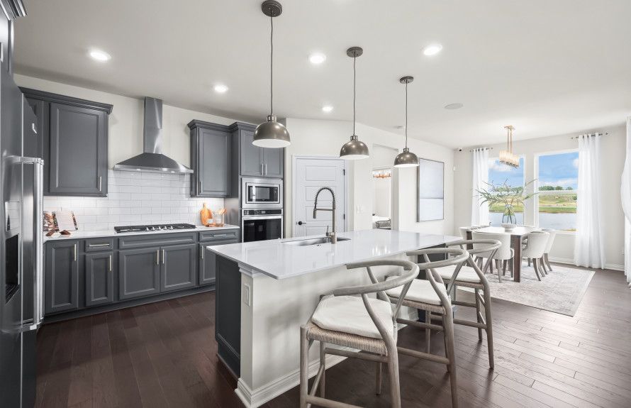 Spacious Kitchen, Open to Café