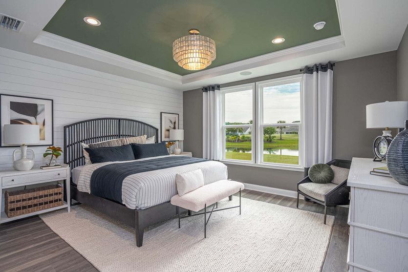 Bright and spacious Owner's Suite with tray ceiling and room to relax