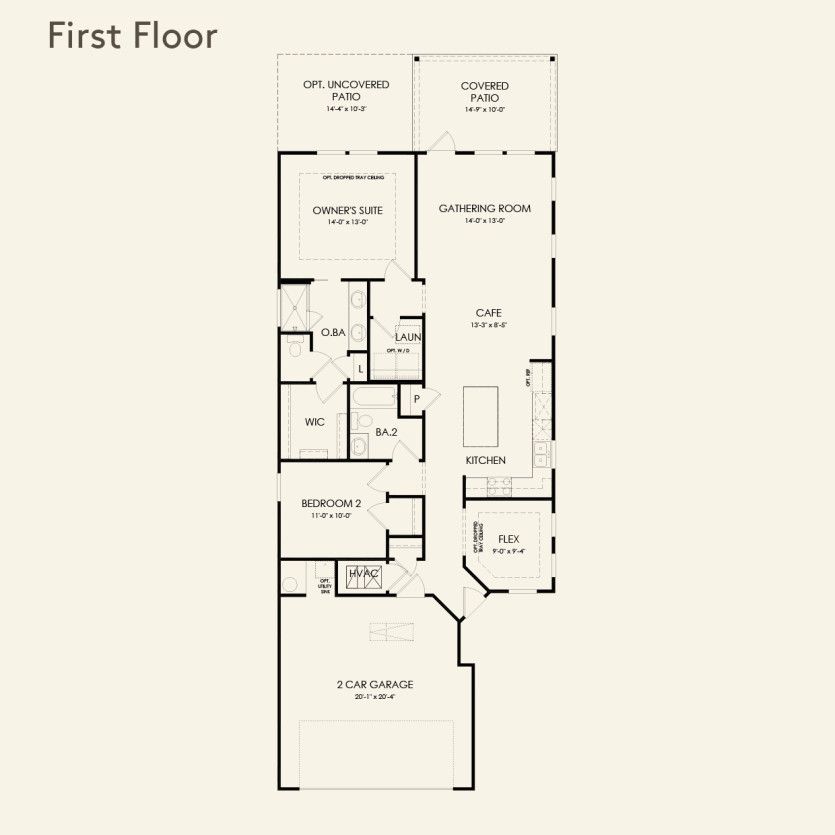 First Floor 2 br / 2 ba