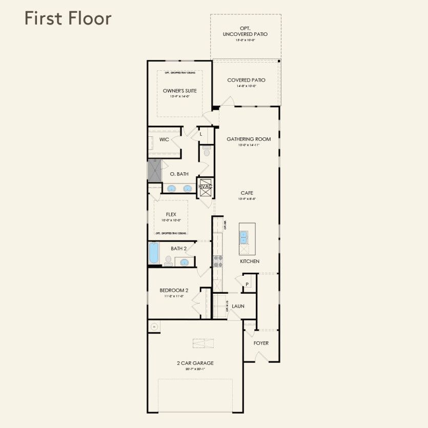 First Floor 2 br / 2 ba