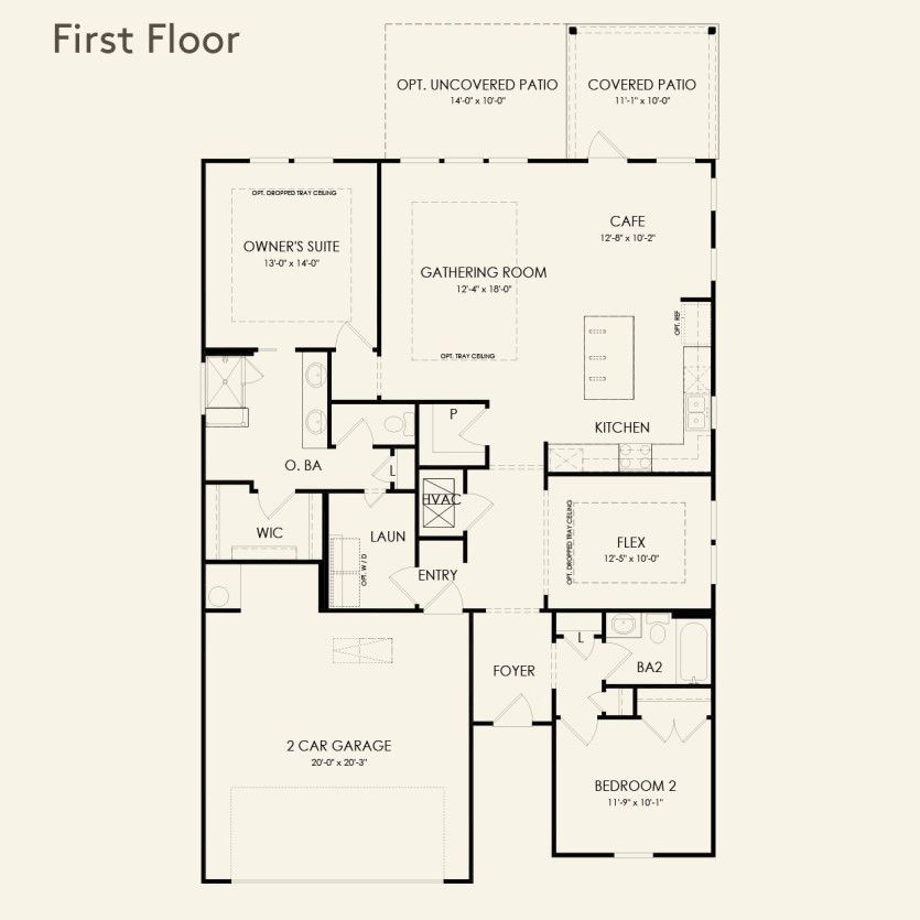 First Floor 2 br / 2 ba