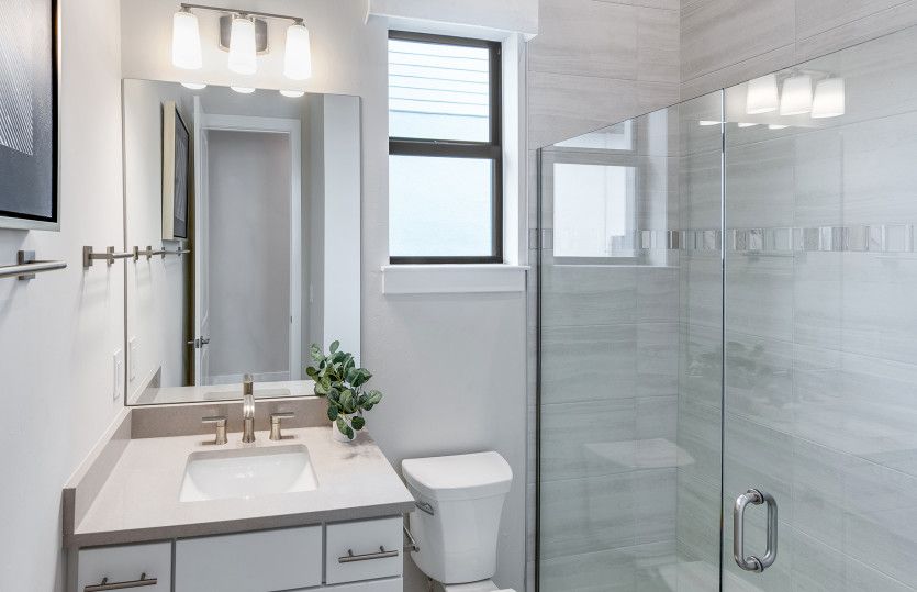 Bathroom located in the loft