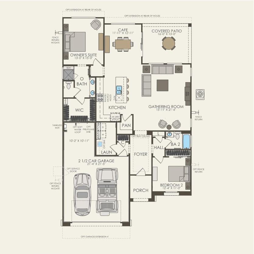 First Floor 2 br / 2 ba