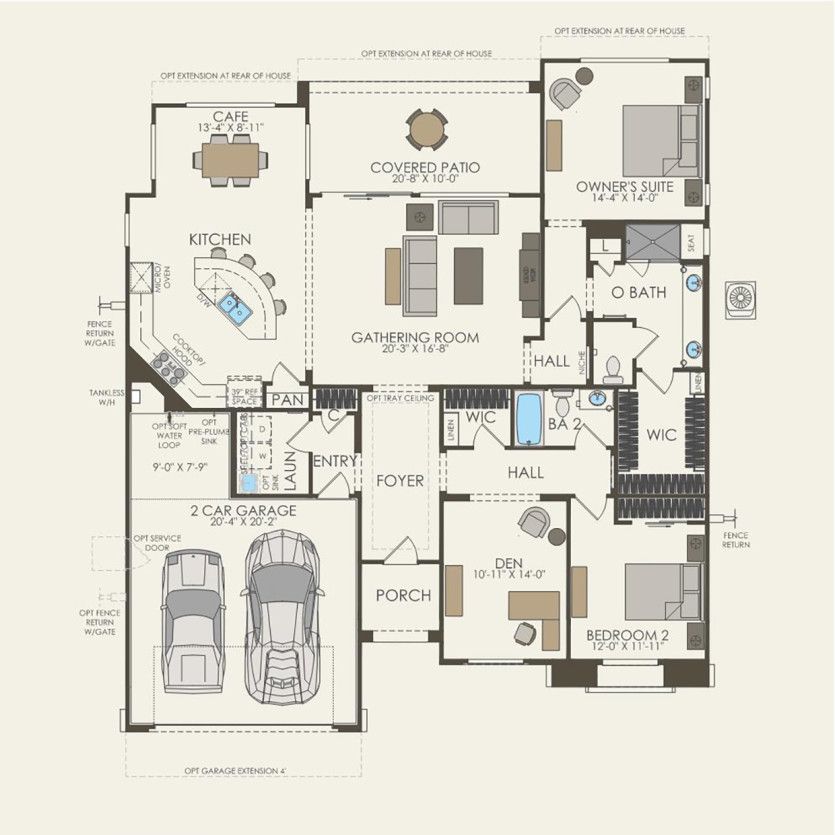 First Floor 2 br / 2 ba