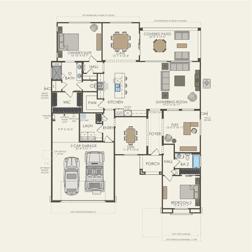 First Floor 2 br / 2 ba