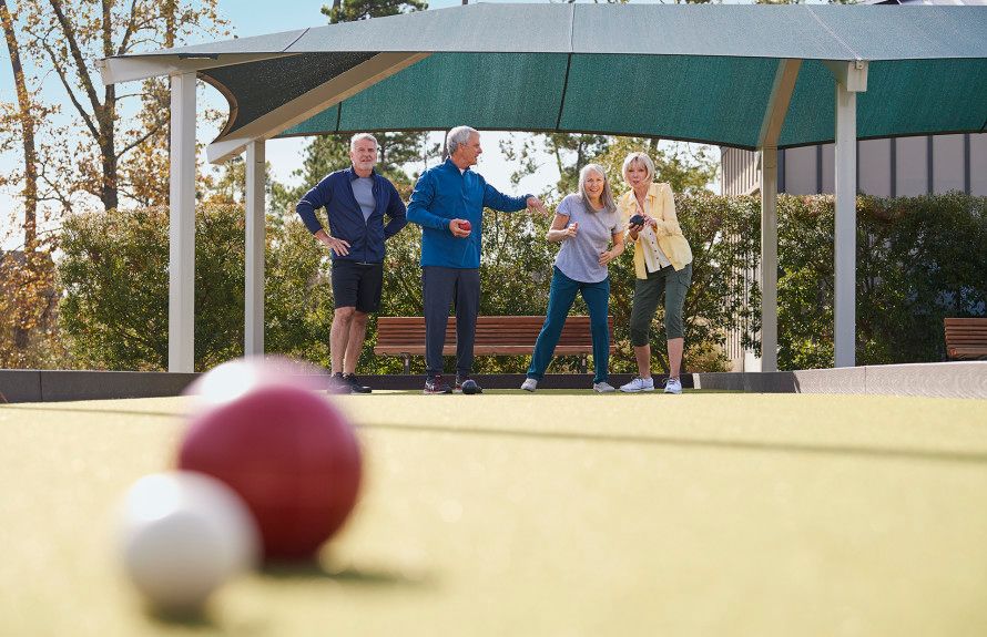Play a game of Bocce Ball