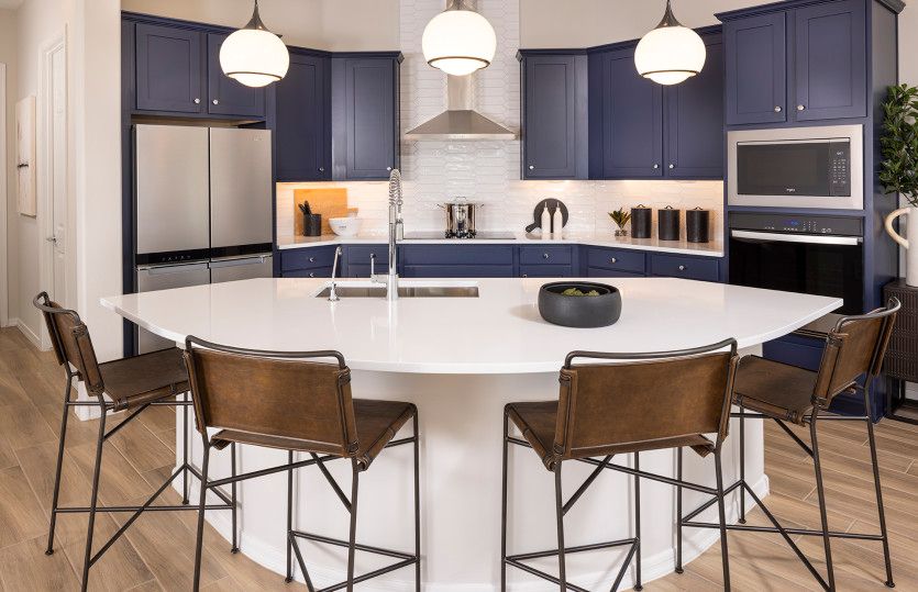 Kitchen island with additional seating