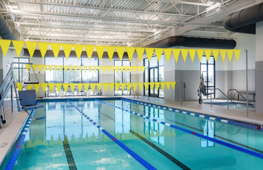 Indoor Heated Pool with Lanes