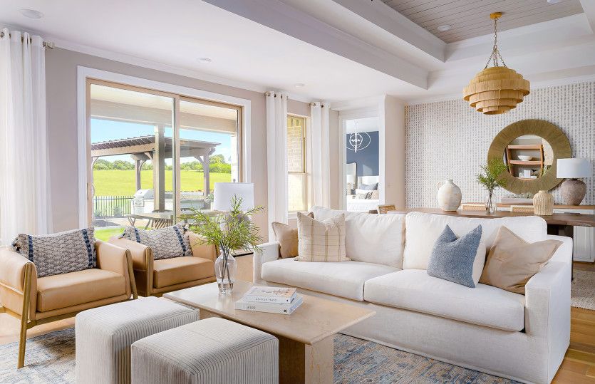Great Room with Tray Ceiling