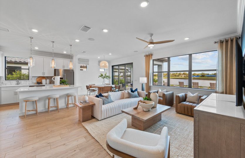 Open living areas