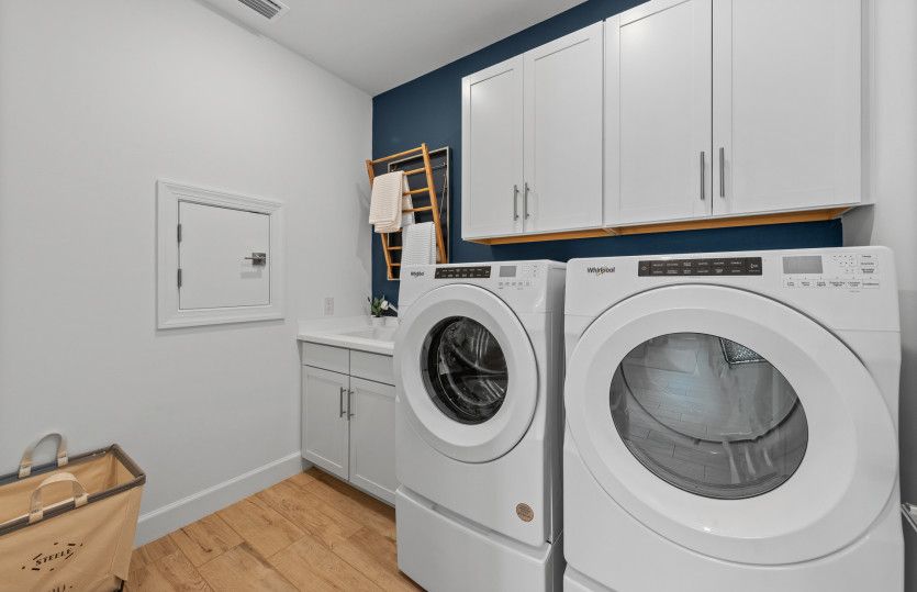 Spacious laundry room
