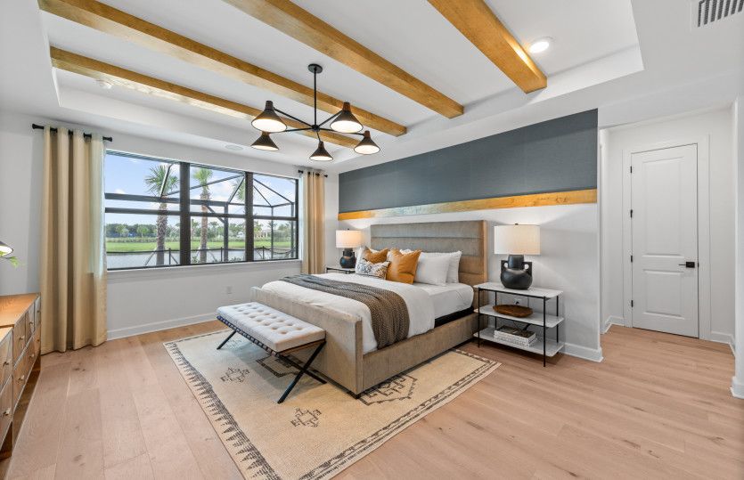 Spacious owner's suite with natural light