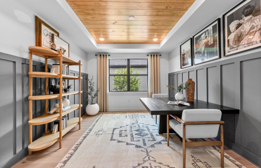 Flex room with optional doors, perfect for a home office