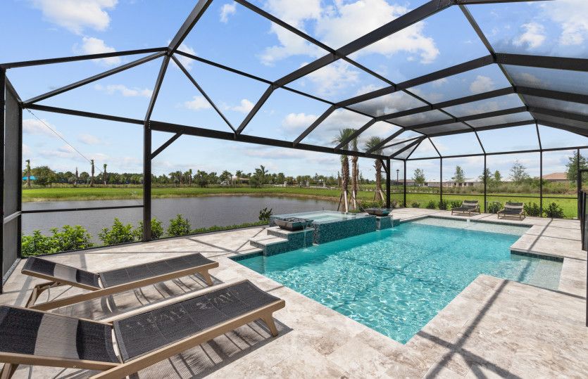 Beautiful sparkling pool