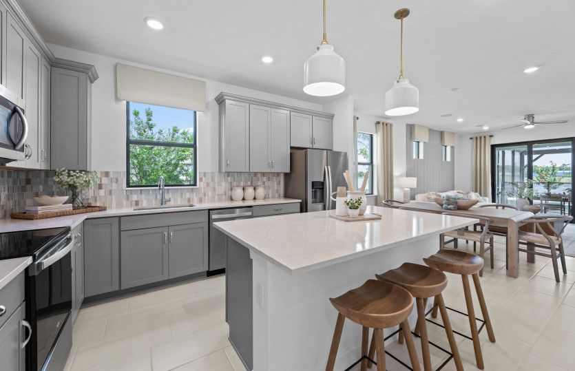 Elegant kitchen with designer finishes