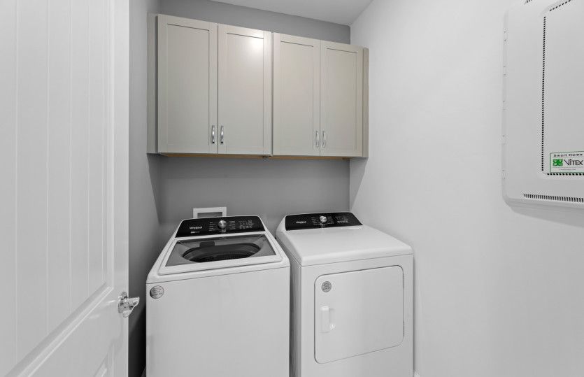 Laundry room with storage