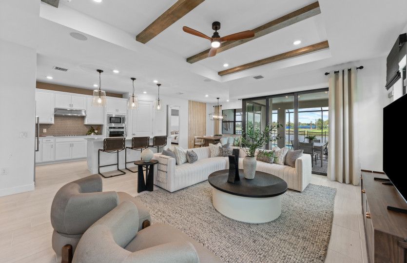 Open flow-through layout, everything you want in a new construction home