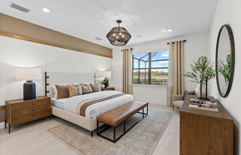 Private owner's suite with large window for natural light, a great new home feature