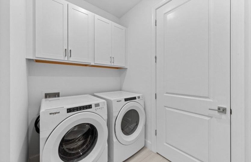Laundry room with ample storage opportunities