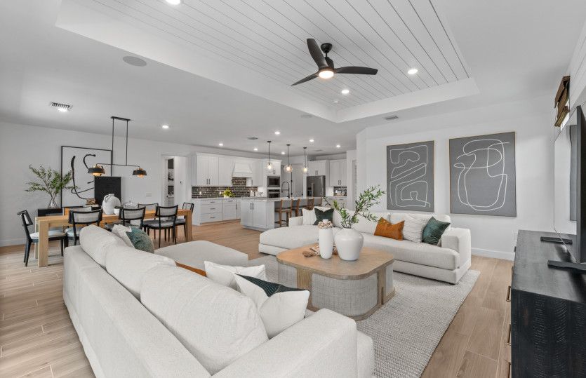 New construction home with an open concept layout