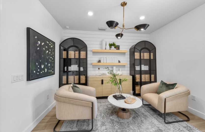 Spacious flex room with optional French doors