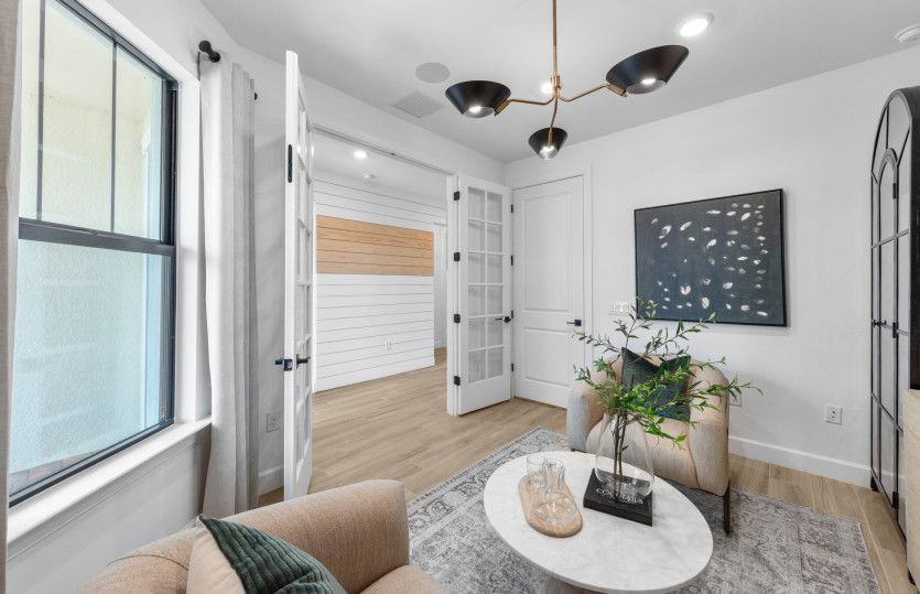 Flex room with plenty of natural light and optional French doors