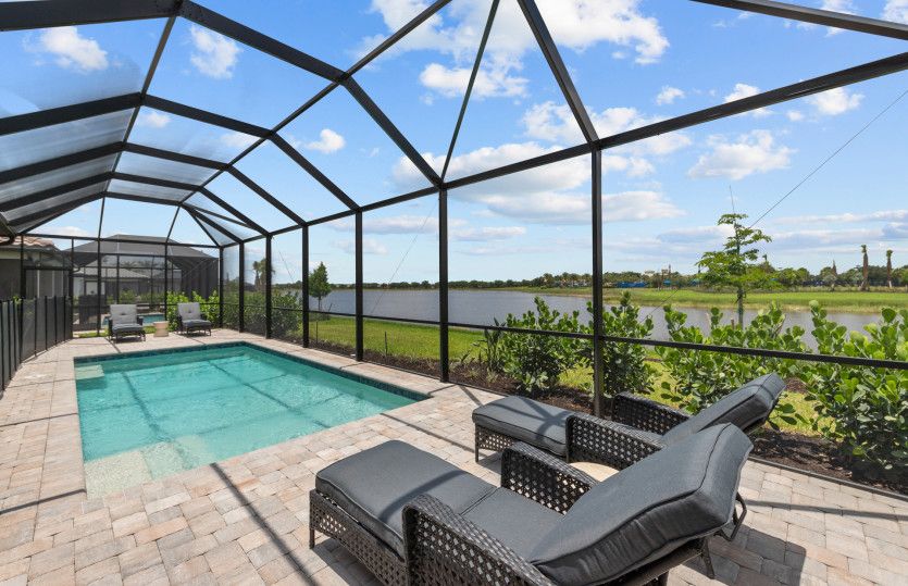 This new home provides the ideal outdoor living layout